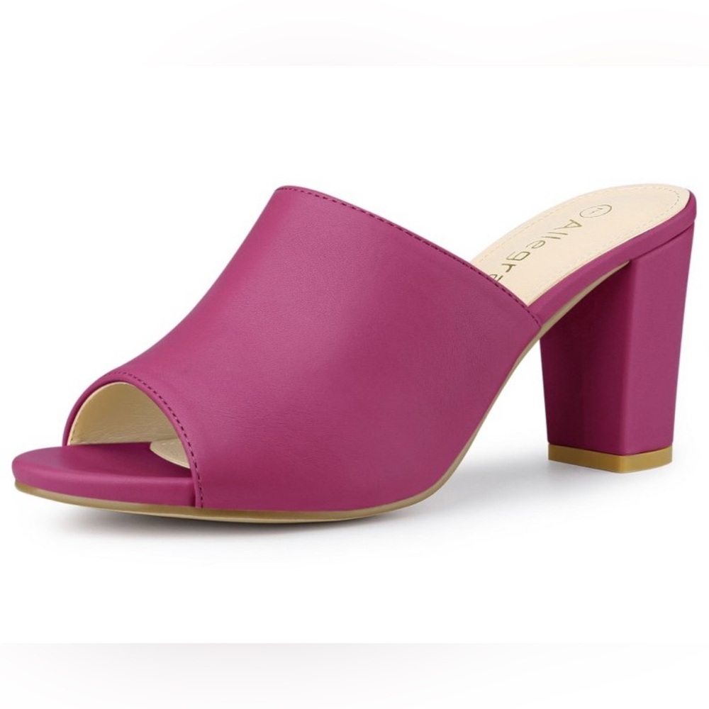 Allegra k slide on block heel